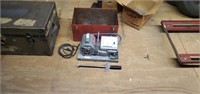 Electric motor (not tested) and tool box