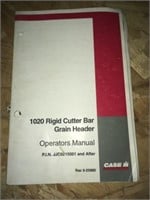 CASE IH 1020 RIGID CUTTER BAR OPERATORS MANUAL