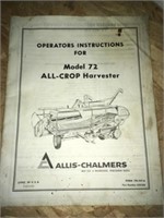 AC MODEL 72 OPERATORS INSTRUCTIONS