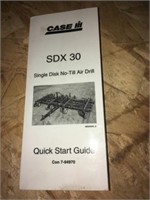 CASE SDX 30 QUICK START GUIDE