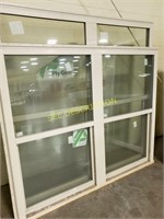 Lot of 2 single hung double windows