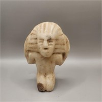 Pre Columbian carved stone kneeling figure