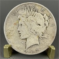 1922-D Peace Silver Dollar (90% Silver)