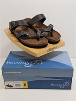 NEW - MOUNTAIN SOLE LADIES LEATHER SANDALS-SIZE 8