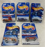 Lot Of 5 Brand New Hot Wheels On Card