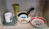 Nice grouping of bowls, glasses and more