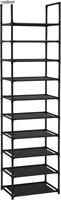 10 Tiers Shoe Rack 20-25 Pairs Sturdy Shoe Shelf