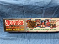 Unopened 1991 Donruss baseball cards