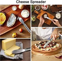 New 2pcs Stainless Steel Cheese Spreader