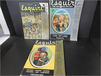 3 EARLY ESQUIRE MAGAZINES