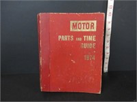1974 "MOTOR" PARTS & TIME GUIDE USED BOOK