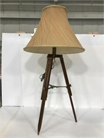 Vintage wood nautical lamp