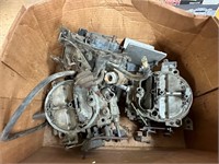 Box of Carter Quadrajet Carburetors (3)