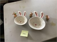 Bunny dishes and bunnies