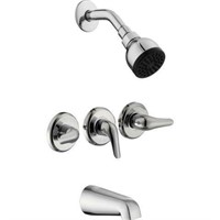 3-Handle 1-Spray Tub and Shower Faucet