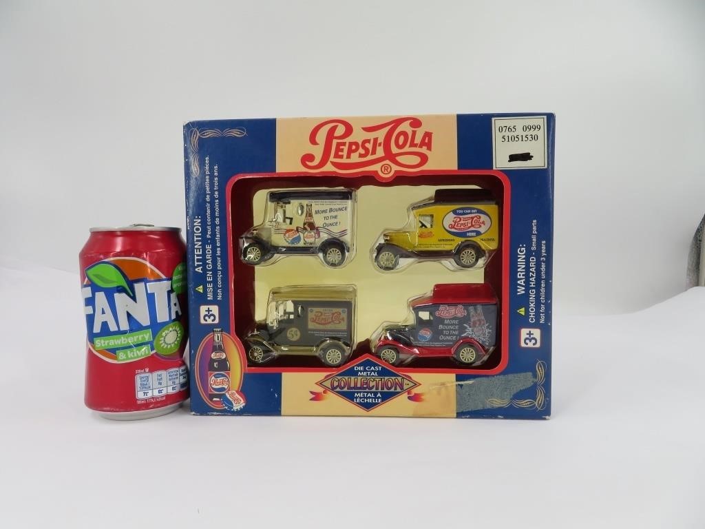 4 voitures die cast Pepsi Cola