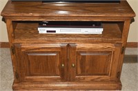 Solid Wood AV Cabinet w/ Double Doored Base 37.5w