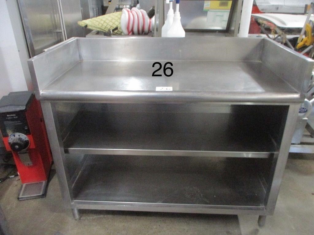 4' ALL S/S ENCLOSED TABLE