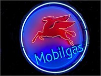 2ft Round Mobil Neon Sign