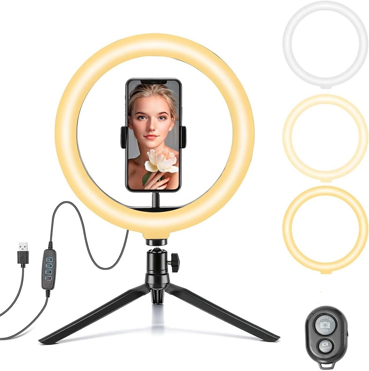 10" LED Ring Light with Tripod Stand