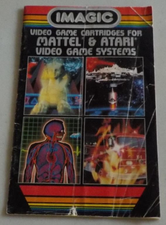 1982 Imagic Mattel & Atari Video Game Sys Catalog