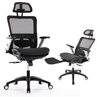 Ergonomic Mesh Office Chair with Footrest, High Ba