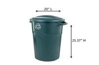 ECOSolution 20 Gallon  Recycling can with Symbol