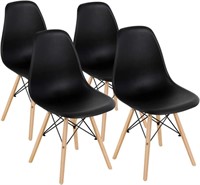 DSW Dining Chairs, Shell Plastic Chairs Wood Legs