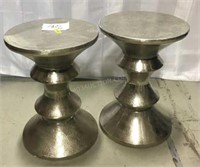 2 Metal End Tables