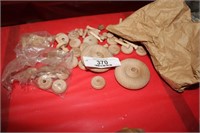 ASSORTED WOODEN WHEELS & AXLES - VARIOUS SIZES