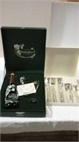 Silver plated service set and champagne with