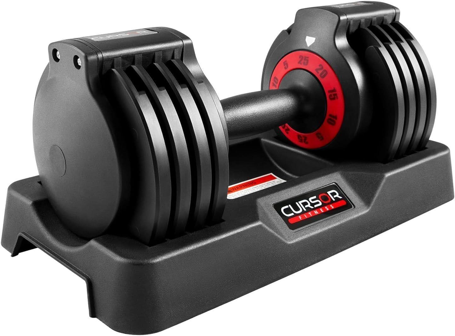 $100 55lbs Quick Adjustable Dumbbells Set