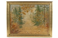 Unknown Artist, Landscape with Birch Trees
