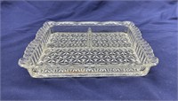 “Heavy Finecut” Pattern 3-Part Relish Dish c1885