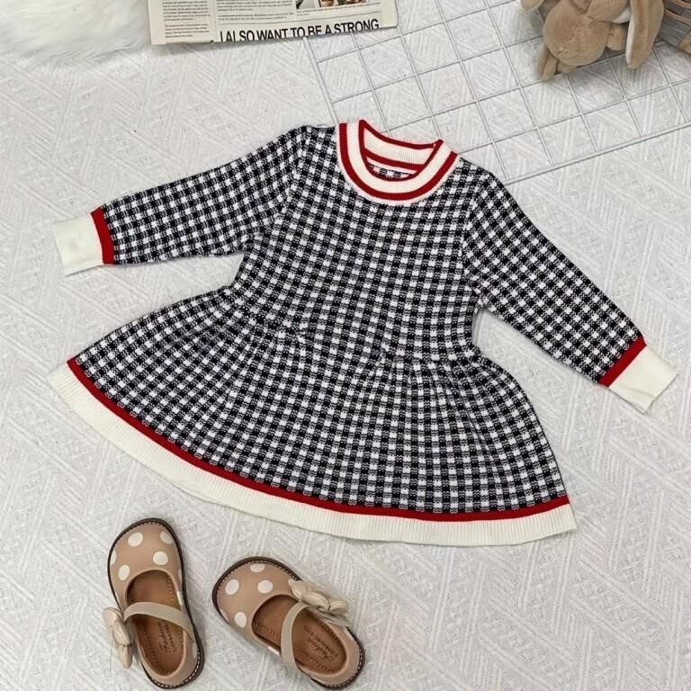 DEARBB Toddler Girl’s Plaid Dress