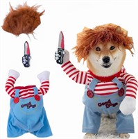 Chucky Doll Dog Halloween Costume S