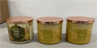 Lot of 3 New Bath & Body Works Candles