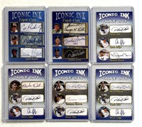 Iconic Ink Football cards see description
