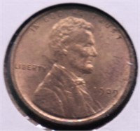 1909 VDB CHOICE BU RED LINCOLN CENT