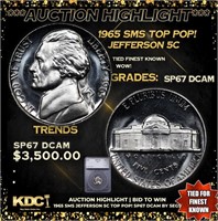 ***Auction Highlight*** 1965 SMS Jefferson Nickel