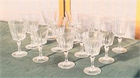 set of 12 wine glasses in box  6 inches tall