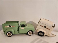 Vintage Tonka Farms Truck and Trailer