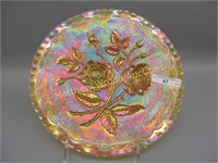 Imperial Marigold Lustre Rose Plate