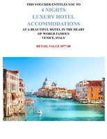 VENICE, ITALY 5 Days / 4 Nights Vacation Package