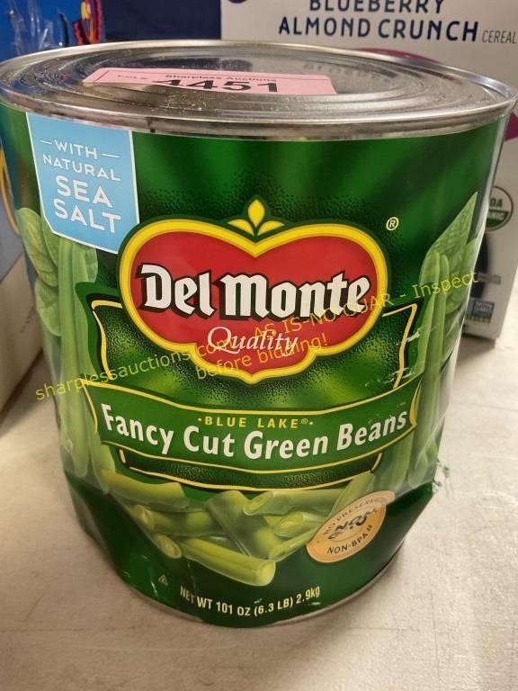 Del Monte 6.3lb can Fancy cut green beans