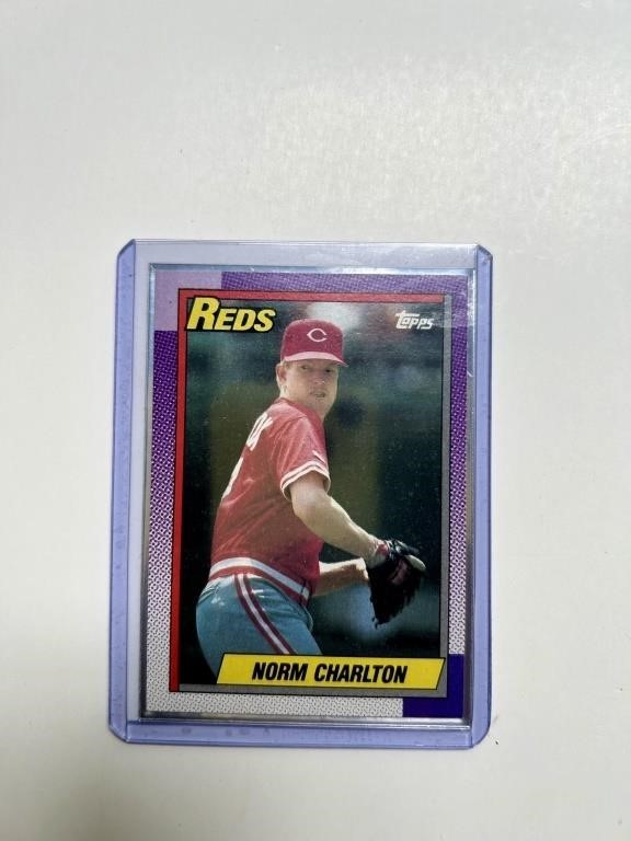 1990 Topps Norm Charlton #289  Cincinnati Redsd