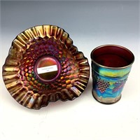 Dugan Honeycomb & Beads Bowl & NW G&C Tumbler