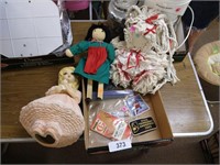 Ceramic Figurine, Dolls, & Bowling Patches