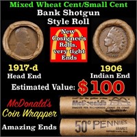 Lincoln Wheat Cent 1c Mixed Roll Orig Brandt McDon