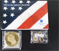 American Mint Abraham Lincoln Medal & Keychain